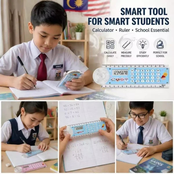 cn-11134207-820l4-moxnwd4lsoht5f.webp Random 2 in 1 Calculator Ruler 30cm
