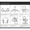 Mesh Office Chair Chrome Leg L51cm W51cm H83cm
