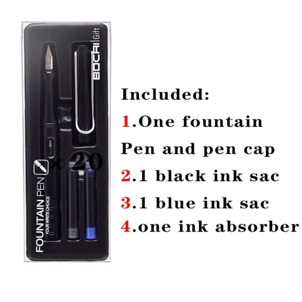 e3d905b5b5613f6f814cfa513e247250.webp Fountain Pen Set with 20 Ink