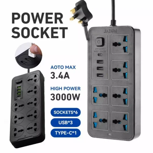 my-11134207-7r98w-lzof8p7pfrz431.webp 6 Socket 3 USB Power Extension