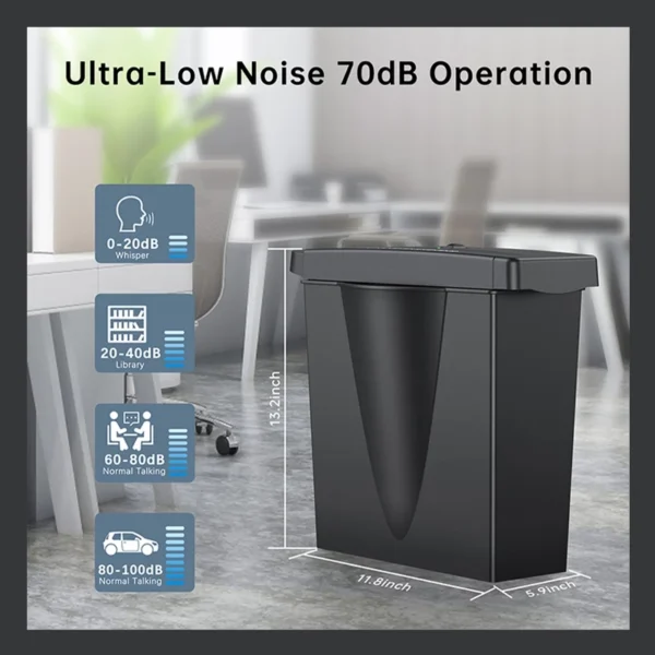 my-11134207-7rasl-m1gybjitha8afd.webp Paper Shredder 10L L30cm W15cm H39.6cm