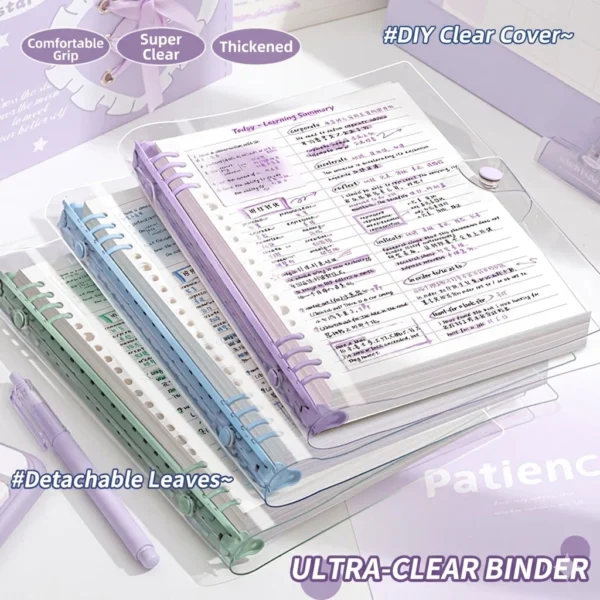 my-11134207-820l6-mnxvmumlsjr9d3.webp Random B5 PVC Loose Leaf Notebook 120 Sheets