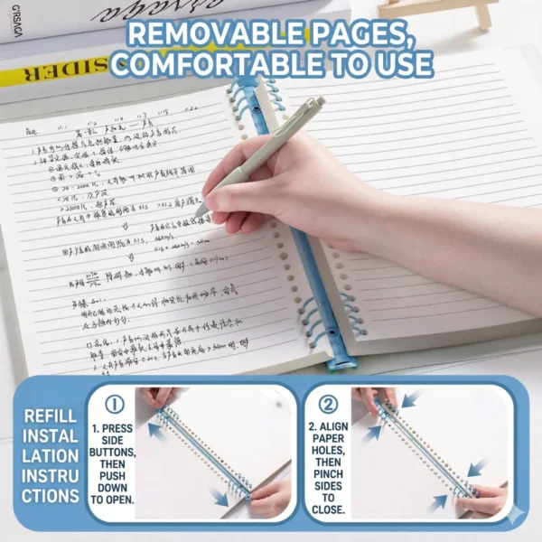my-11134207-820l9-mnxvmumty4g3e0.webp Random B5 PVC Loose Leaf Notebook 120 Sheets