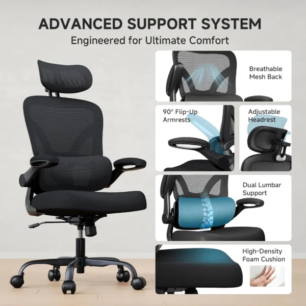my-11134207-820lg-mn16i58xws92dc.webp Ergonomic Office Chair 4D Adjustable Lumbar