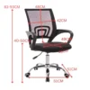 Mesh Office Chair Chrome Leg L51cm W51cm H83cm