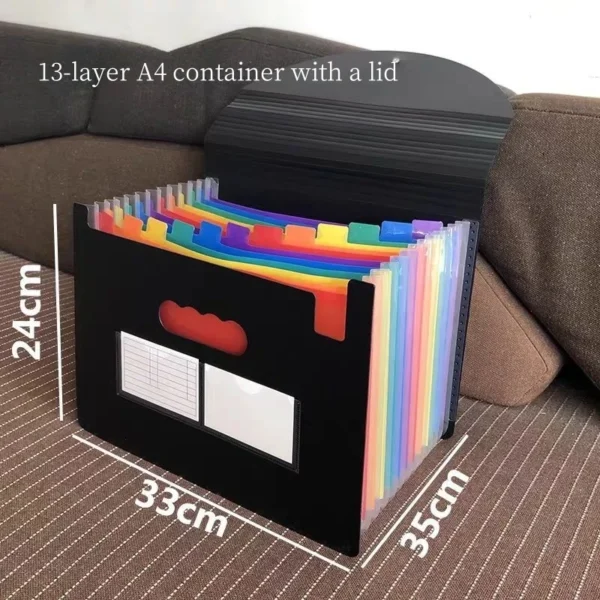 Rainbow A4 Expanding File Folder L35cm W33cm H24cm