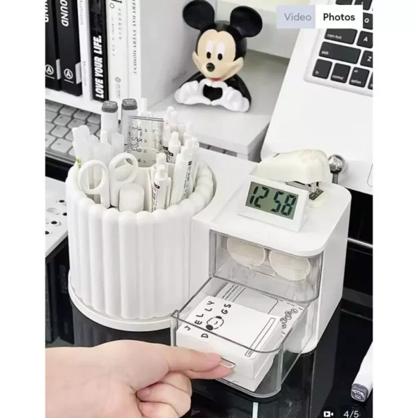 sg-11134201-821dk-mh2p14msks944b.webp Rotating Desk Organizer Pen Holder L23.5cm W14.1cm H10.5cm